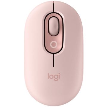 Logitech Mouse Wireless Logitech POP cu emoji, Roz, EMEA28i-935 - FY25, TERRA 910-007413