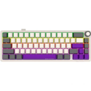 LORGAR Tastatura mecanica Wireless LORGAR KBP70MW, Pentru Gaming, Bej, LRG-KBP70MW-RT-US