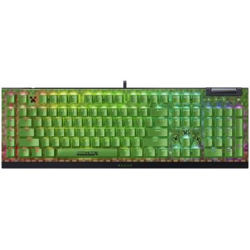 Razer Tastatura Gaming Razer BlackWidow V4 X, Minecraft Edition Raze,r Verde Switch, Mecanica