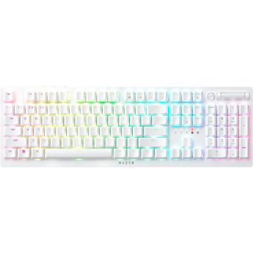 Razer Tastatura Gaming Razer DeathStalker V2 Pro White Low Profile Clicky Optical Switch Mecanica