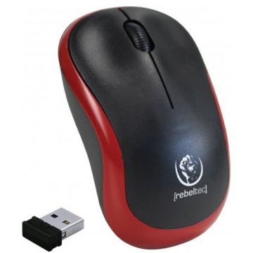Rebeltec Mouse USB, Rebeltec, Negru/Rosu