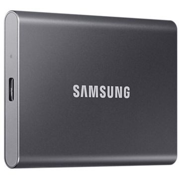 Samsung SSD extern Samsung T7 Portabil, 4TB, USB 3.2 Gen 2, Titan Grey