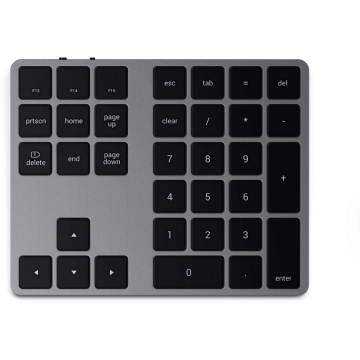 Satechi Tastatura numerica Satechi Aluminum Bluetooth Extended, Gri