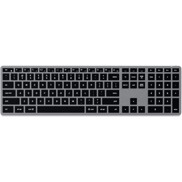 Satechi Tastatura Wireless Satechi Slim X3, Bluetooth/USB-C, layout US, Gri