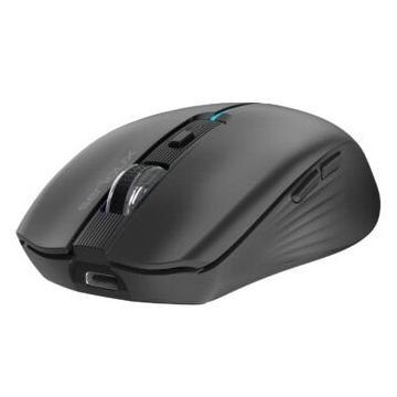 Serioux Mouse Serioux Flicker 212, 1600 dpi, reincarcabil USB-C, Negru
