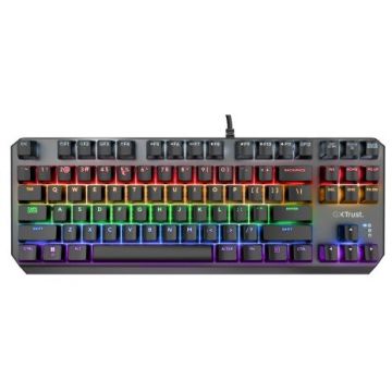 Trust Tastatura Gaming Trust GXT 834 Callaz RGB TKL Gaote Outemu Red Switch, USB, Negru