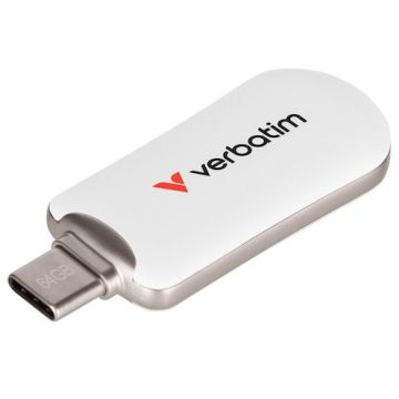 Verbatim Stick Memorie Verbatim Plectra, USB-C, 3.2 Gen 1, 128 GB, Alb