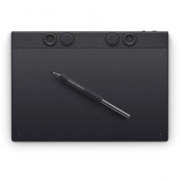 Wacom Tableta grafica profesionala fara display, Wacom Intuos Pro M, Pen Tablet,  Medium, Negru