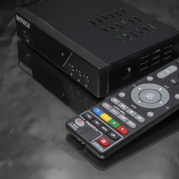 Wiwa Tuner TV Wiwa, H.265 PRO, DVB-T/T2, Negru