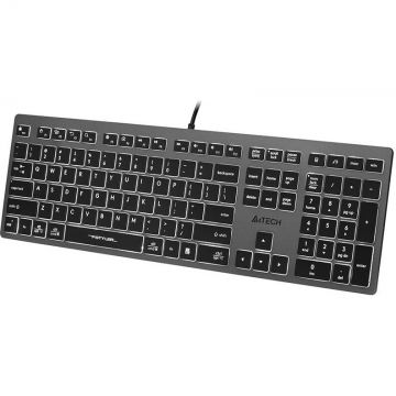 A4-TECH Tastatura A4Tech,  Fstyler FX60H (iluminare din spate alba), Negru-Gri