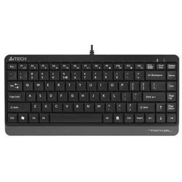 A4-TECH Tastatura compacta A4TECH,  FStyler FK11, 12 taste rapide, rezistenta la stropire, Negru