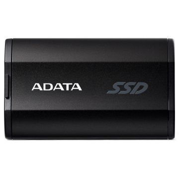 Adata SSD extern ADATA SD810, Capacitate 500 GB, Viteze citire/scriere 2000/2000 MBps, USB-C 3.2 Gen 2x2 (20 Gbit/s), Negru