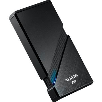Adata SSD extern ADATA SE920, Capacitate 1 TB, Viteza citire/scriere 3800/3700 MBps, USB-C 4.0 (40 Gbit/s), Negru