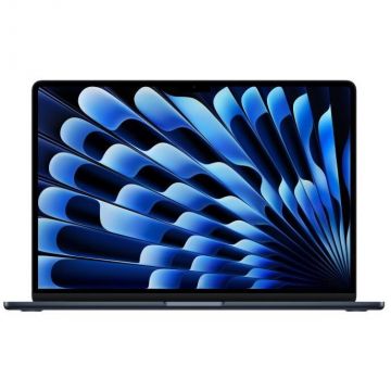 Apple Laptop Apple 15.3'' MacBook Air 15 with Liquid Retina, Apple M4 chip (10-core CPU), 24GB, 512GB SSD, Apple M4 10-core GPU, macOS, INT keyboard, 2025, Negru