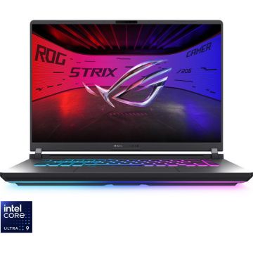 Asus Laptop ASUS Gaming 16'' ROG Strix G16 G615LM, 2.5K 240Hz, Procesor Intel® Core™ Ultra 9 275HX (36M Cache, up to 5.40 GHz), 32GB DDR5, 1TB SSD, GeForce RTX 5060 8GB, No OS, Gri