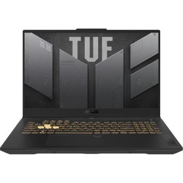 Asus Laptop Gaming Asus TUF F17 FX707VJ, Procesor Intel® Core™ 5 210H pana la 4.80 GHz, 17.3 inch, Full HD 144Hz, 16GB, 512GB SSD, nVidia GeForce RTX 3050 6GB, Free Dos, Gri inchis