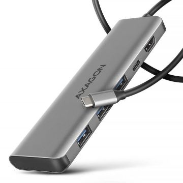 AXAGON Hub USB AXAGON HMC-5H, HDMI, 3x USB-A, USB-C, PD 100W