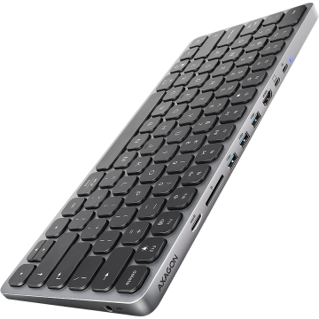 AXAGON Tastatura AXAGON HMC-KB-US, layout US, Negru