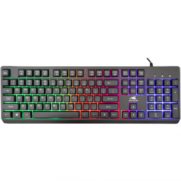BARRACUDA Tastatura Gaming Barracuda BGK-02114 Starfish Layout US, Iluminare RGB, Negru