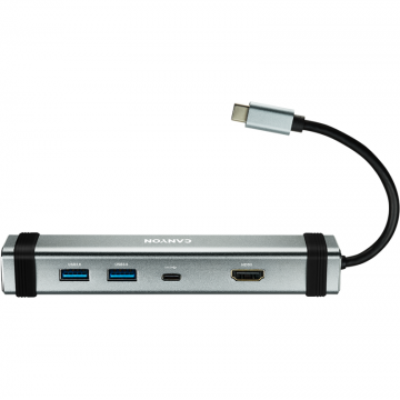 Canyon Hub Canyon Multiport Universal USB Tip C 4-in-1, 60W, Gri