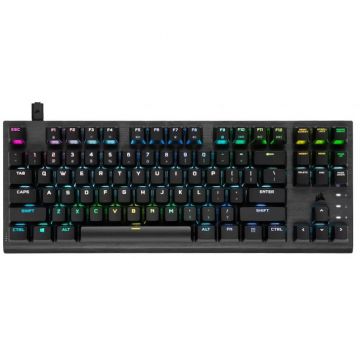 CORSAIR Tastatura Gaming Corsair K70 RGB TKL Champion Series Mecanica Iluminare RGB, Negru