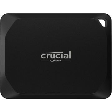 CRUCIAL SSD extern Crucial X10 Pro Portable, Capacitate 2 TB, IP 55, USB-C 3.2 Gen 2x2 (20 Gbit/s), Negru