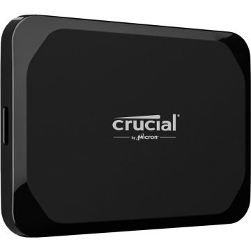 CRUCIAL SSD extern Crucial X9 Portable, Capacitate 4 TB, Viteza de scriere 1050/975 MBps, USB-C 3.2 Gen 2 (10 Gbit/s), Negru