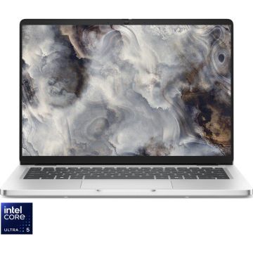 Dell Laptop DELL 14'' Pro 14 PC14250, FHD+, Procesor Intel® Core™ Ultra 5 235U (12M Cache, up to 4.90 GHz), 16GB DDR5, 512GB SSD, Intel Graphics, Linux, Platinum Silver, 3Y ProSupport