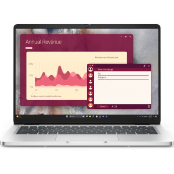 Dell Laptop Dell Pro 14 PC14250, Procesor Intel® Core™ Ultra 7 265U pana la 5.30 GHz, 14 inch, Full HD+, 16GB DDR5, 512GB SSD, Intel Graphics, Linux Ubuntu, Argintiu