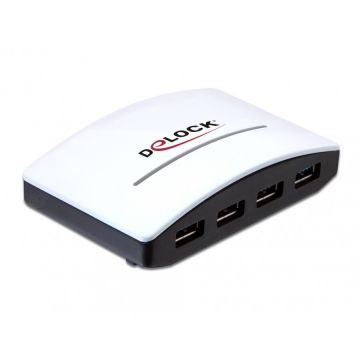Delock Hub USB 3.0 4 porturi cu alimentare, Delock 61762