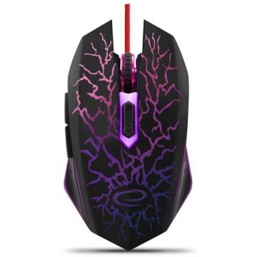 ESPERANZA Mouse gaming cu fir, Esperanza EGM211R, Optic, 2400 DPI, USB, Iluminat, Negru