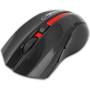 ESPERANZA Mouse optic fara fir, Esperanza Virgo EM129R, Wireless, Bluetooth, 6D, 1600 DPI, ambidextru, Negru