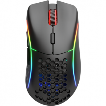 Glorious Mouse Gaming  Model D, Wireless, RGB, 19000 DPI, 69g, 6 butoane, Negru Mat
