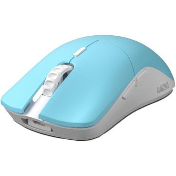 Glorious Mouse Gaming Model O Pro Wireless - Blue Lynx - Forge, Ultrausor 55g, Albastru mat