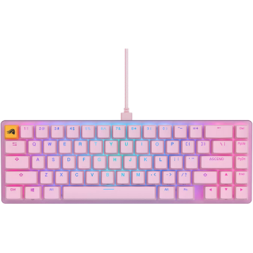 Glorious Tastatura Gaming Glorious GMMK 2 Compact RGB Fox Linear Switch Mecanica Roz