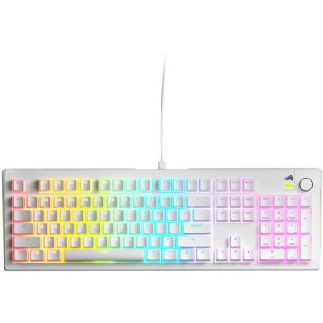 Glorious Tastatura Gaming Glorious GMMK 3 White RGB 100% Prebuilt, Fox MX Switch, Mecanica