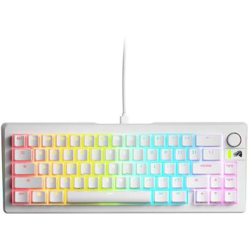 Glorious Tastatura Gaming Glorious GMMK 3 White RGB 65% Prebuilt, Fox MX Switch, Mecanica