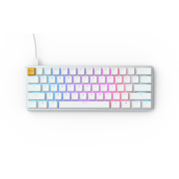 Glorious Tastatura Gaming Glorious GMMK Compact White Ice Edition Gateron Brown Mecanica