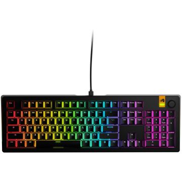 Glorious Tastatura mecanica Glorious GMMK 3, Fox HE Switches, Cu fir, USB, 104 taste, Negru