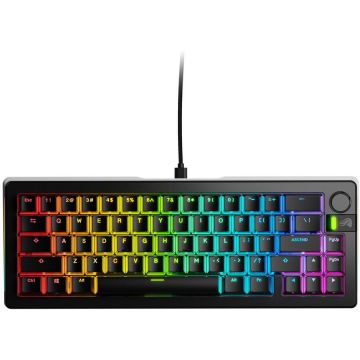 Glorious Tastatura mecanica Glorious GMMK 3 PRO, Fox Switches, 66 taste, USB, Cu fir, Negru