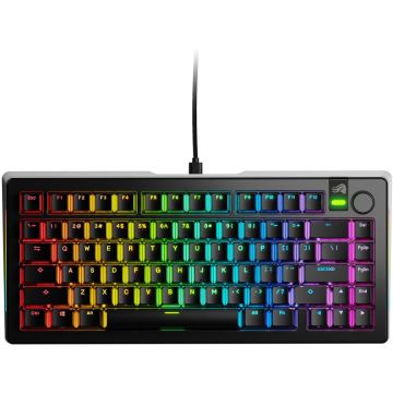 Glorious Tastatura mecanica Glorious GMMK 3 PRO, Fox Switches, USB, Cu fir, 81 taste, Negru