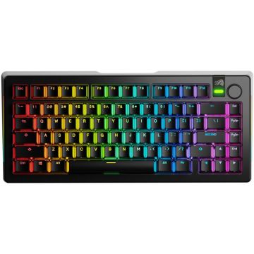 Glorious Tastatura mecanica Glorious GMMK 3 PRO, Fox Switches, USB, Wireless, 81 taste, Negru