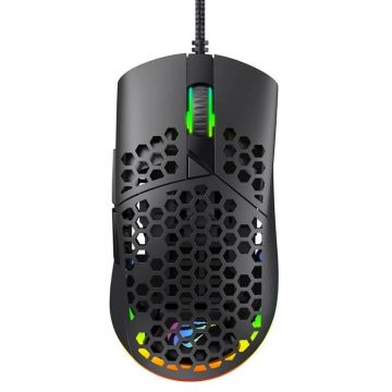 HAVIT Mouse gaming Havit MS1036, 7 butoane, 7200 DPI, RGB, 121x64x42mm, Negru
