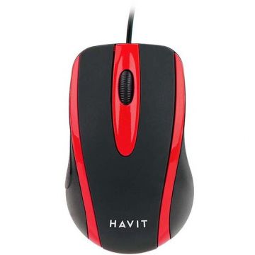 HAVIT Mouse Havit HV-MS753, 1000 dpi, Rosu-Negru