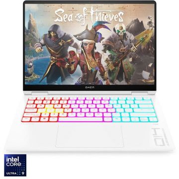 HP Laptop Gaming HP Omen 14-fb1002nn cu procesor Intel® Core™ Ultra 9-285H pana la 5.4GHz, 14.0 TOUCH, 3K, 32GB DDR5 RAM, 1TB SSD, NVIDIA® GeForce RTX™ 5070 8GB GDDR7, Free DOS, Ceramic White