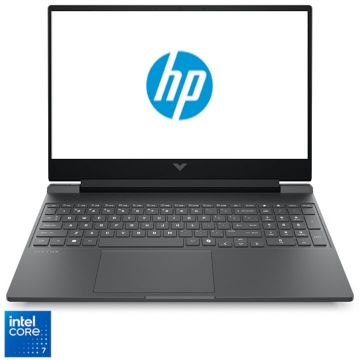 HP Laptop Gaming HP VICTUS 15-fa2101nn cu procesor Intel® Core™ Core 7-240H pana la 5.2GHz, 15.6, Full HD, 24GB DDR5 RAM, 1TB SSD, NVIDIA® GeForce RTX™ 5050 8GB GDDR7, Free DOS, Mica Silver