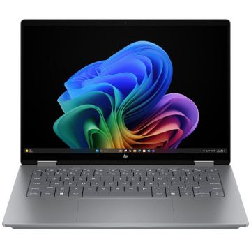 HP Laptop HP OmniBook X Flip 14-fk0015nn, procesor AMD Ryzen™ AI 7 350 pana la 5.0GHz, 14 inch, TOUCH, 3K, 24GB DDR5 RAM, 1TB SSD, AMD Radeon™ 860M Graphics, Windows 11 Home, Gri