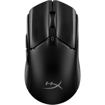 HP Mouse gaming wireless HyperX Pulsefire Haste Core 2, 12000 DPI, ultrausor (70 g), 2,4GHz/Bluetooth 5.2, autonomie pana la 100 de ore, 6 butoane, software NGENUITY, PTFE skates, Negru