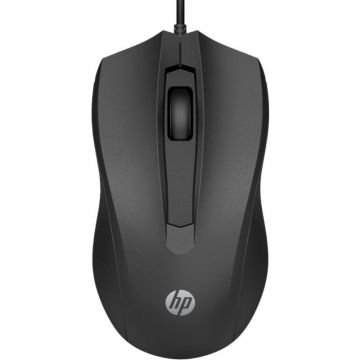 HP Mouse HP 105 Wired, cu fir, Negru