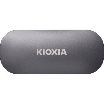 KIOXIA SSD extern Kioxia Exceria Plus Portable, Capacitate 2 TB, Viteza citire/scriere 1050/1000 MBps, USB-C 3.2 Gen 2 (10 Gbit/s), Gri